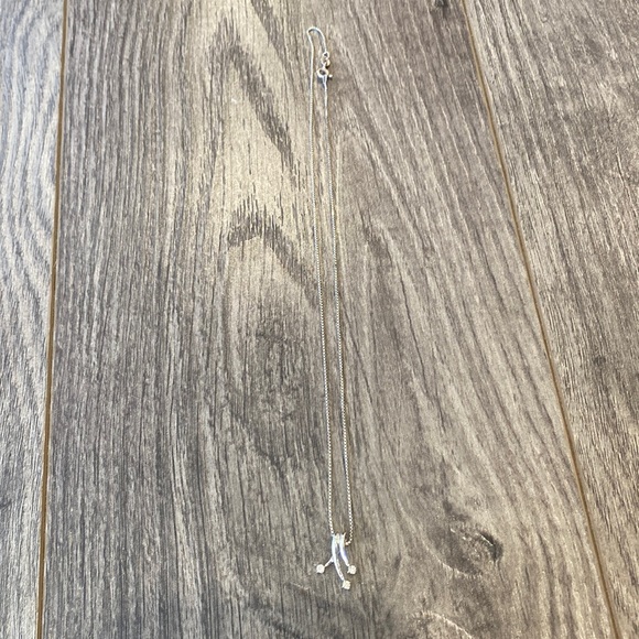 Sterling silver and crystal necklace - Picture 2 of 4